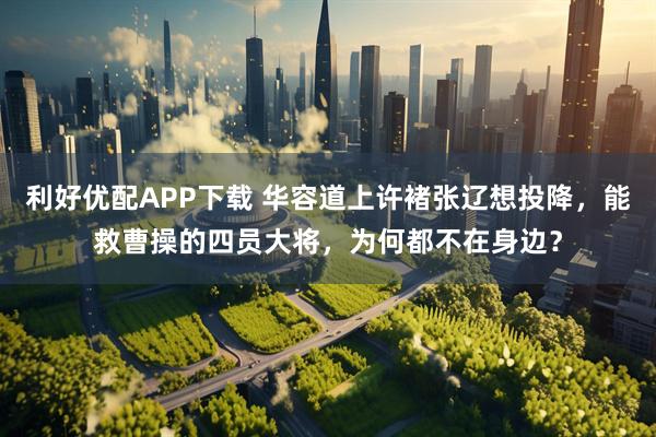 利好优配APP下载 华容道上许褚张辽想投降，能救曹操的四员大将，为何都不在身边？